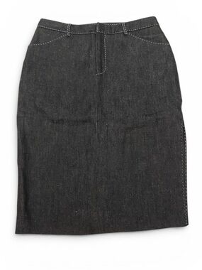 Ralph Lauren Collection Purple Label Black 10% Linen Skirt
